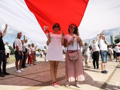 Общенациональный марш за свободу Беларуси, 16.08.2020. Фото: Радио Свобода