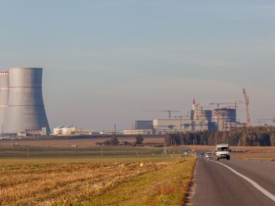 Белорусская АЭС с расстояния 30 км. Фото: Василий Семашко / Atominfo.ru