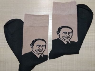 Носки с портретом Путина. Фото: noski-i-pijamy.ru