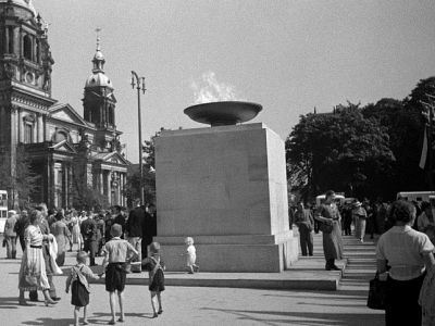 Олимпийский огонь на Олимпиаде в Берлине, 1936 г. Фото: ru.wikipedia.org