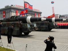 Ракеты "Хвасон-12" на параде в Пхеньяне. Фото: t.me/golovnin_tokyo
