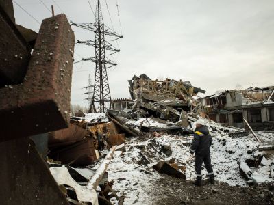 Разрушенный объект энергосистемы Украины. Фото: t.me/uniannet